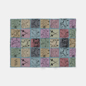 Fencing Lover Cosy Fleece Throw Blanket Geschenk (Vorderseite (Horizontal))