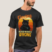 fencing murder cat T-Shirt (Vorderseite)