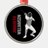 Fencing Ornament Aus Metall (Vorne)