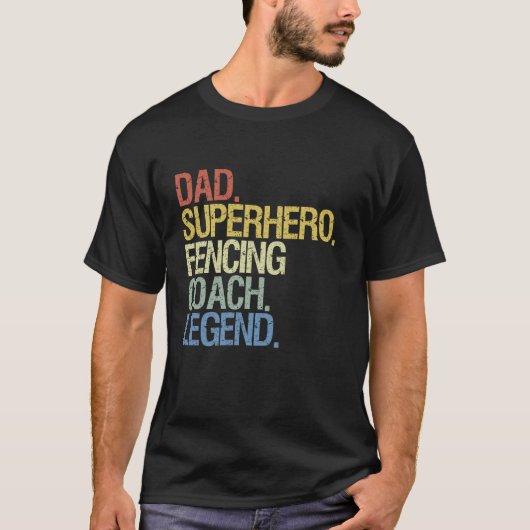 Fencing Papa T-Shirt (Vorderseite)