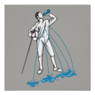 FENCING POST WORKOUT SPASS POSTER