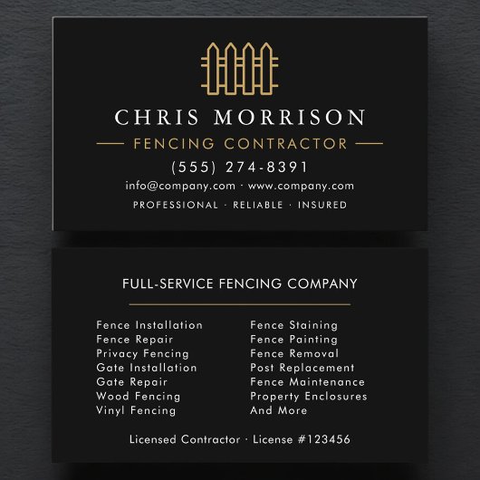 Fencing Residential and Commercial Visitenkarte