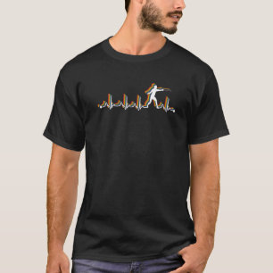 Fencing Retro Heartbeat Ekg Vintager 80er T-Shirt