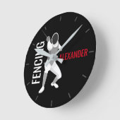 Fencing Runde Wanduhr (Winkel)