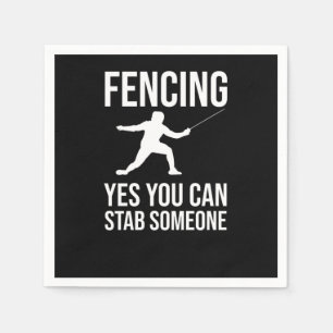 Fencing Säbel Foil Sword Fencer Serviette