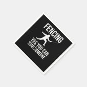 Fencing Säbel Foil Sword Fencer Serviette (Ecke)