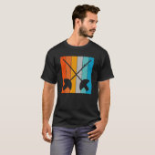 Fencing Sabers Retro Vintag T-Shirt (Vorne ganz)