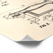 Fencing Schwerter 1970 Patent Art Old Peper Poster (Ecke)