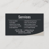 Fencing Services Visitenkarte (Rückseite)