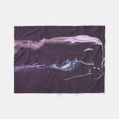 Fencing Silhouette Fleece Blanket (Vorderseite (Horizontal))