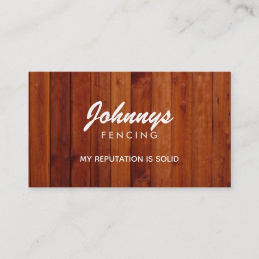 Fencing Slogans Business Cards Visitenkarte (Vorderseite)