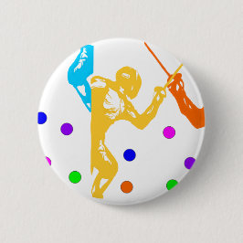 Fencing Sport Button