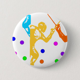 Fencing Sport Button