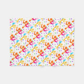 Fencing Sport Fleecedecke (Vorderseite (Horizontal))