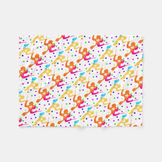 Fencing Sport Fleecedecke (Vorderseite (Horizontal))