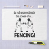 Fencing Sport Game Fencing Seidenpapier (Handwerk)