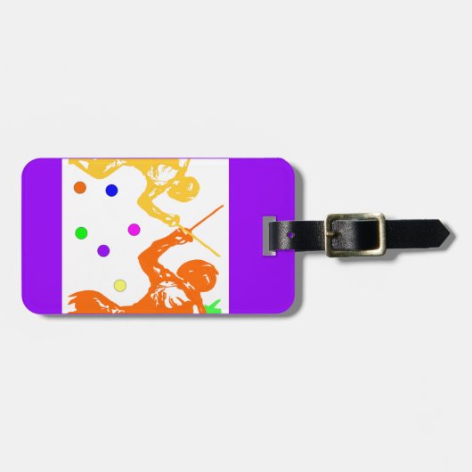 Fencing Sport Gepäckanhänger (Vorderseite horizontal)