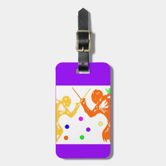 Fencing Sport Gepäckanhänger (Vorderseite vertikal)