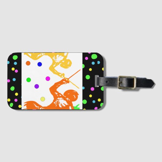 Fencing Sport Gepäckanhänger (Vorderseite (Horizontal))