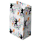 Fencing Sport Kleine Geschenktüte (Rückseite Schrägansicht)