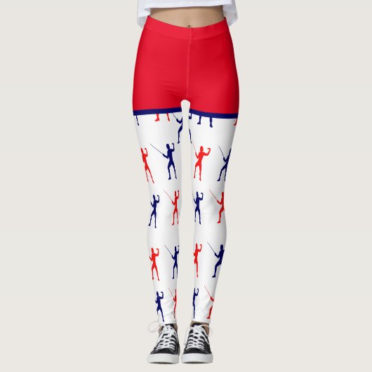 Fencing Sport Leggings (Vorderseite)