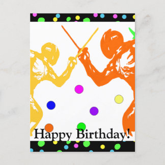 Fencing Sport Postkarte