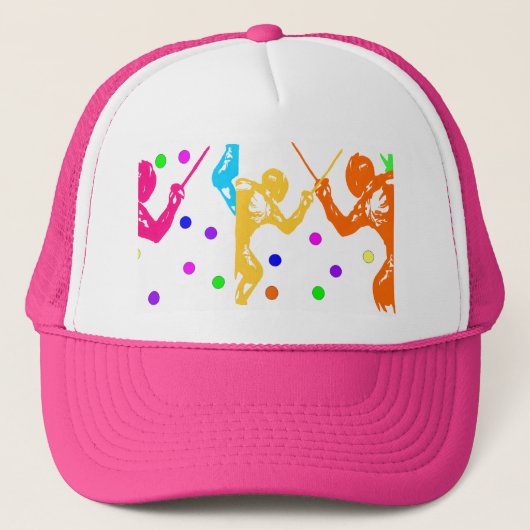 Fencing Sport Truckerkappe (Vorderseite)