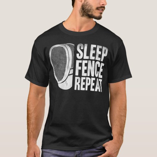 Fencing Sports Funny Fencer swords Fence friend T-Shirt (Vorderseite)