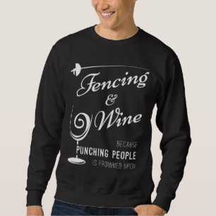 Fencing und Wine Angepasste Scoop Sweatshirt