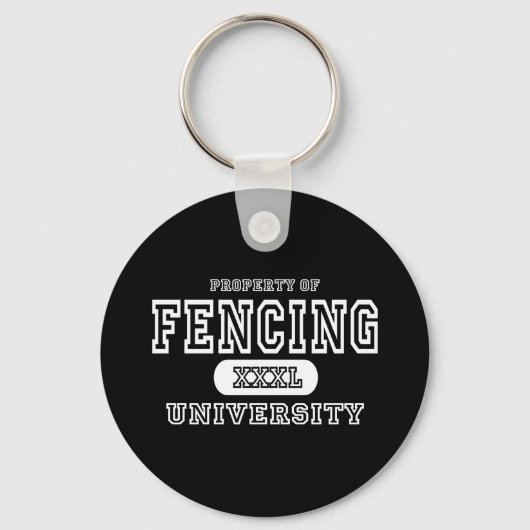 Fencing Univeristy Dark Schlüsselanhänger (Vorderseite)