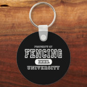 Fencing Univeristy Dark Schlüsselanhänger (Vorderseite)