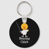 FencingChick Schlüsselanhänger (Vorderseite)