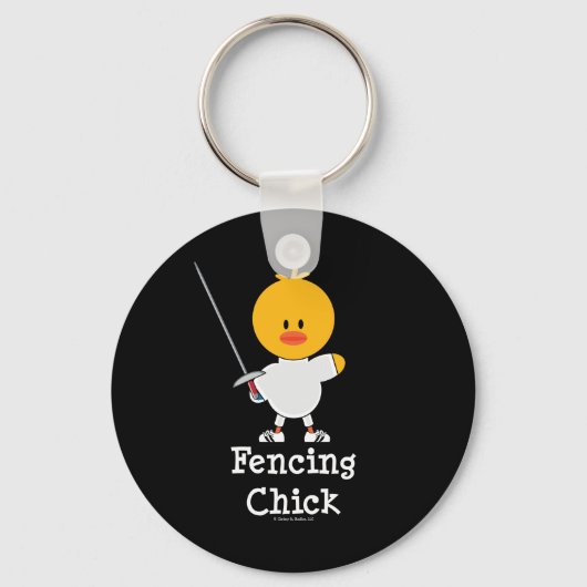 FencingChick Schlüsselanhänger (Vorderseite)