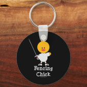 FencingChick Schlüsselanhänger (Vorderseite)