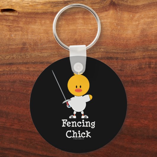 FencingChick Schlüsselanhänger (Vorderseite)