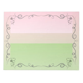 Fender Beauty Peony Large Notepad Notizblock