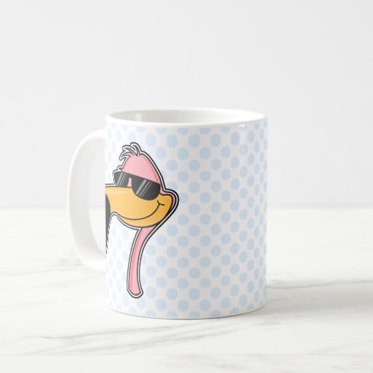 Fender-Flamingo Kaffeetasse (Vorderseite Links)