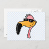 Fender Flamingo Postkarte (Vorne/Hinten)
