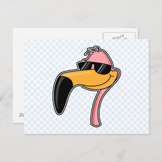 Fender Flamingo Postkarte (Vorne/Hinten)
