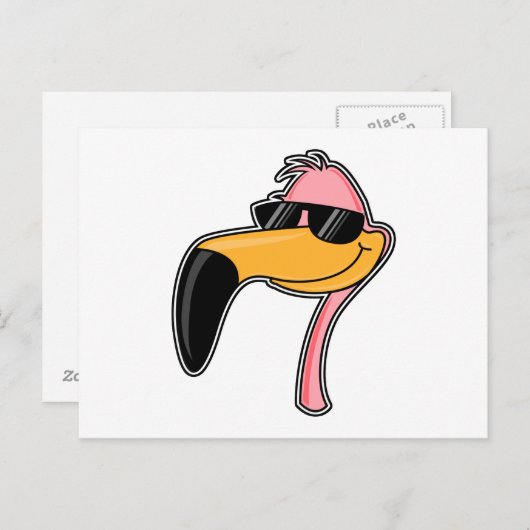 Fender Flamingo Postkarte (Vorne/Hinten)