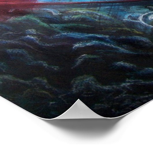 Fender Straight Watercolor Poster (Ecke)