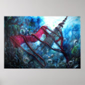 Fender Straight Watercolor Poster (Vorne)