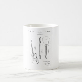 Fender Telekaster Gitarre Vintag Patent Kaffeetasse