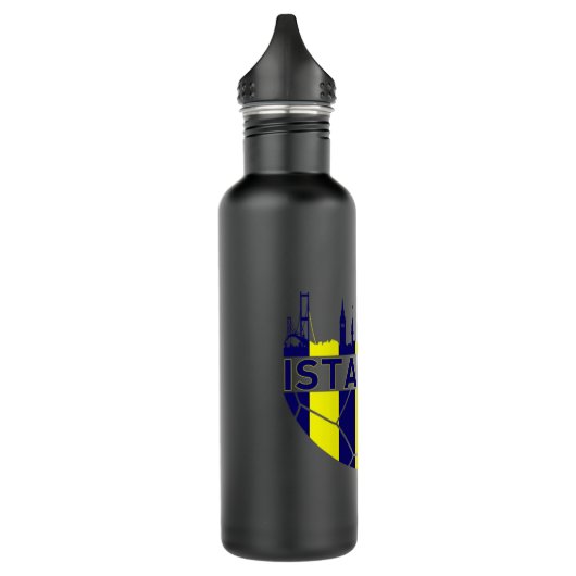 Fenerbahce Nachbarschaft Istanbul Türkei Skyline v Edelstahlflasche (Links)