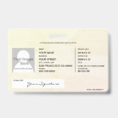 Feng Shui Ausweis (Rückseite)