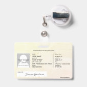 Feng Shui Ausweis (Rückseite mit Ausziehbar)