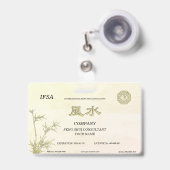 Feng Shui Ausweis (Vorderseite mit Ausziehbar)