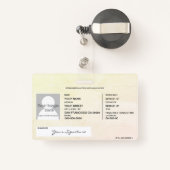 Feng Shui Ausweis (Rückseite mit Rechteck)