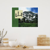 Feng Shui: Bagua-Bilder: Berglandschaft Poster (Küche)