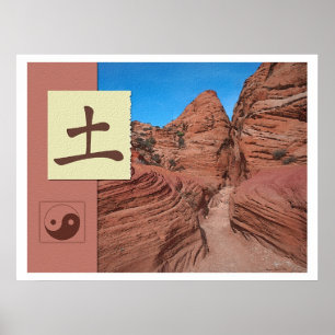Feng Shui: Bagua-Bilder: Erdlandschaft Poster